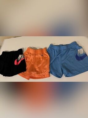 Girls' Athletic Shorts - 3 pairs of shorts all size 6